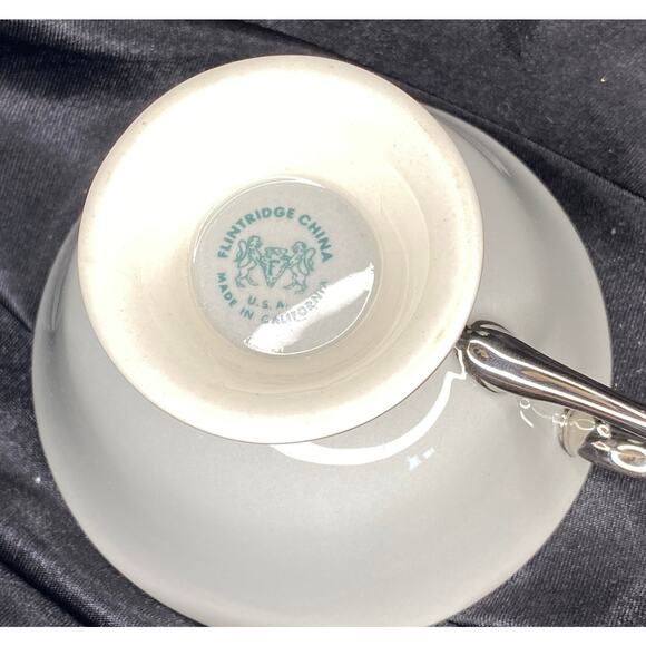 Vintage Flintridge Miramar, Bread & Butter Plates, Bone China, Pink Rose set/6 - Picture 3 of 9